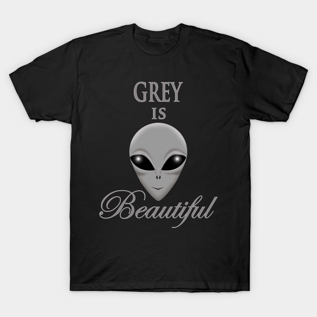 Grey is Beautiful T-Shirt by Wickedcartoons